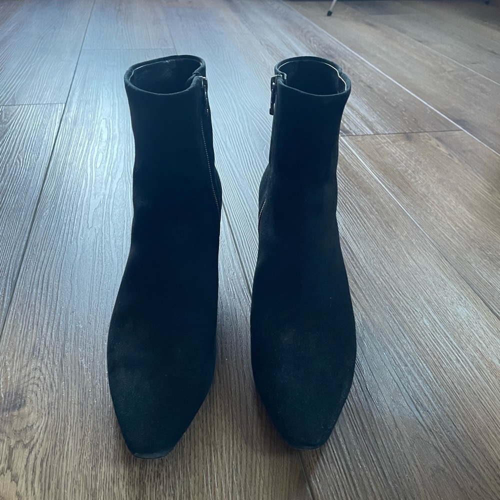 Donald J. Pliner Suede Wedge Boots - Size 10